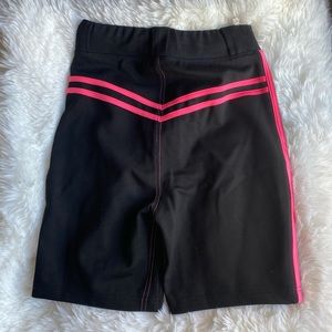 iamgia black & pink biker shorts